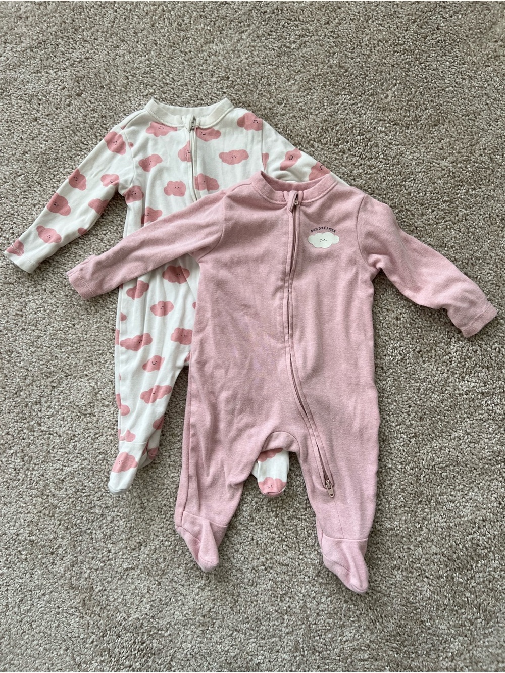 Pink Cloud Baby Onesies